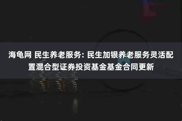 海龟网 民生养老服务: 民生加银养老服务灵活配置混合型证券投资基金基金合同更新