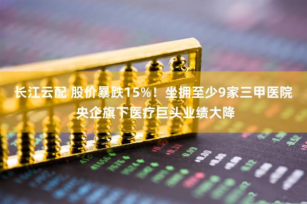 长江云配 股价暴跌15%！坐拥至少9家三甲医院 央企旗下医疗巨头业绩大降