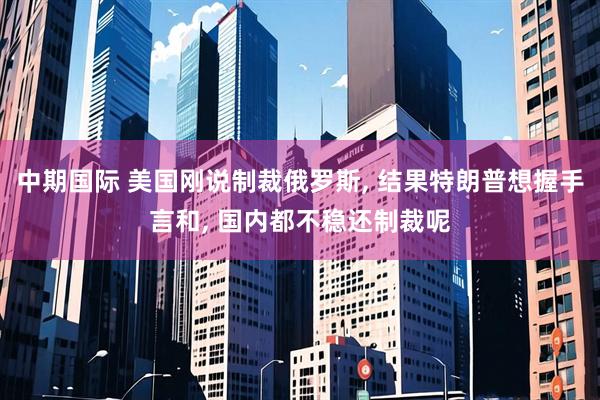 中期国际 美国刚说制裁俄罗斯, 结果特朗普想握手言和, 国内都不稳还制裁呢