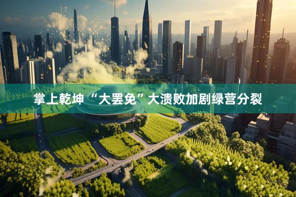 掌上乾坤 “大罢免”大溃败加剧绿营分裂