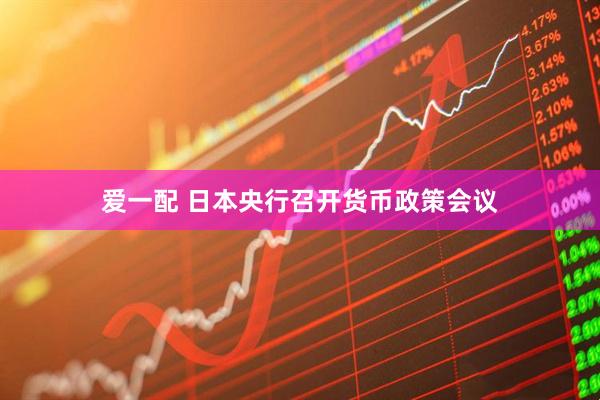 爱一配 日本央行召开货币政策会议