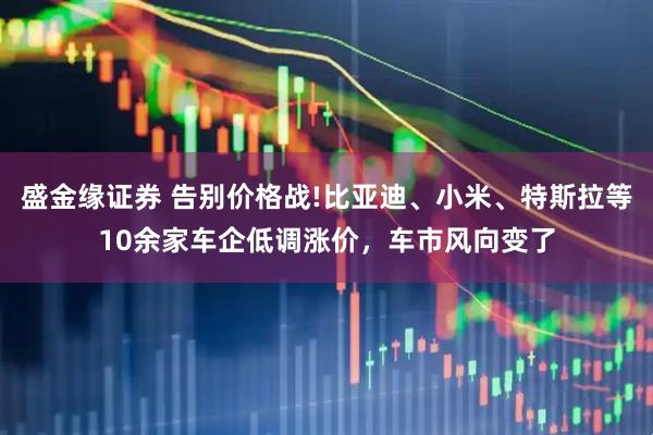 盛金缘证券 告别价格战!比亚迪、小米、特斯拉等10余家车企低调涨价，车市风向变了